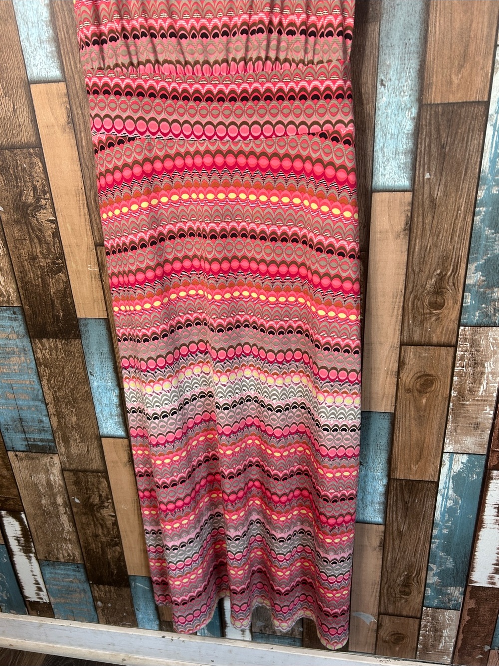 Tribal Pink Multi-Stripe Sleeveless Maxi Dress - Picture 5 of 15